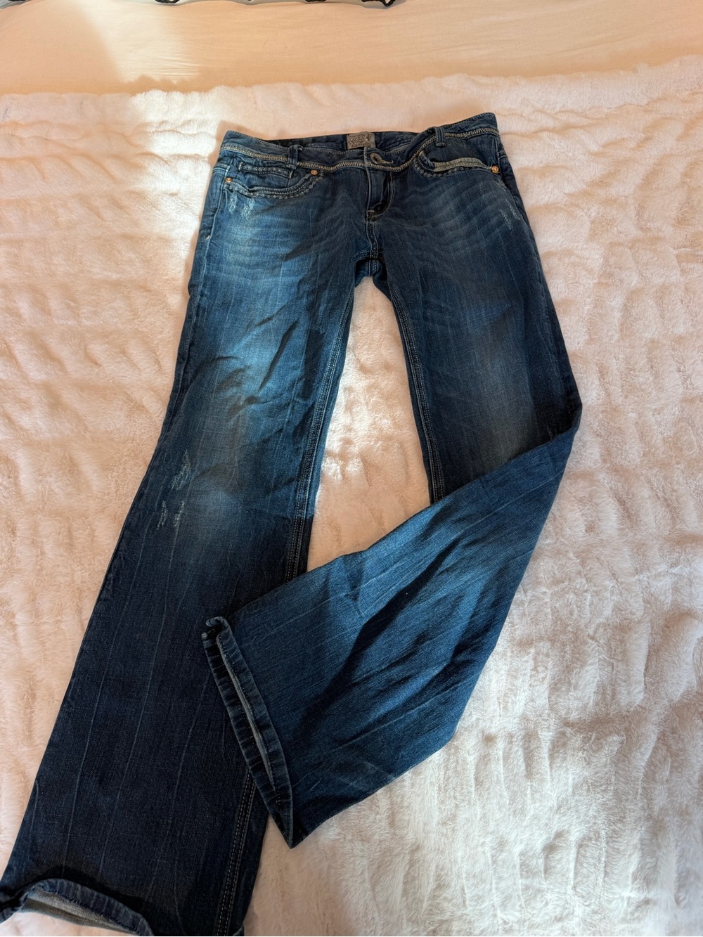 Los Angeles Apparel Dark Blue Boot-Cut Jeans
